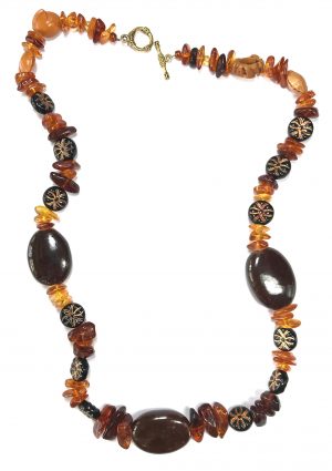Amber & Dark Brown Necklace