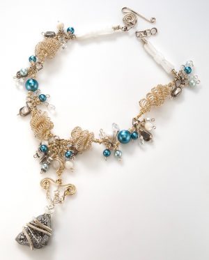 Agate Crystal Druzy Pendant Necklace