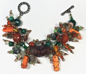 Agate On Fire Bracelet
